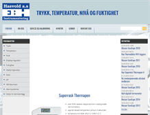 Tablet Screenshot of hasvold.no